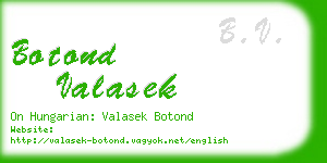 botond valasek business card